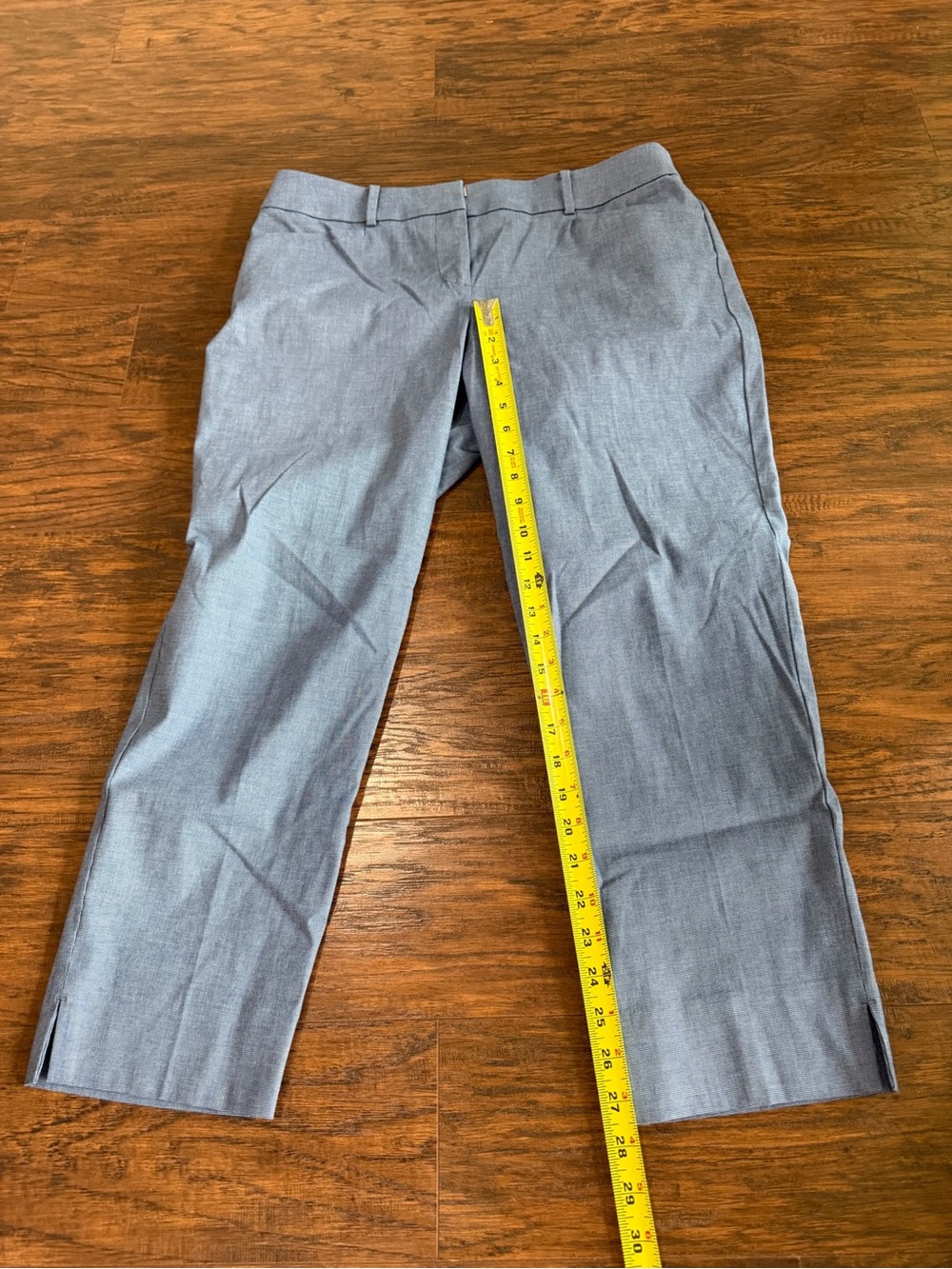 LOFT Women's Blue & White Pants Size 8 Curvy - Picture 9 of 9